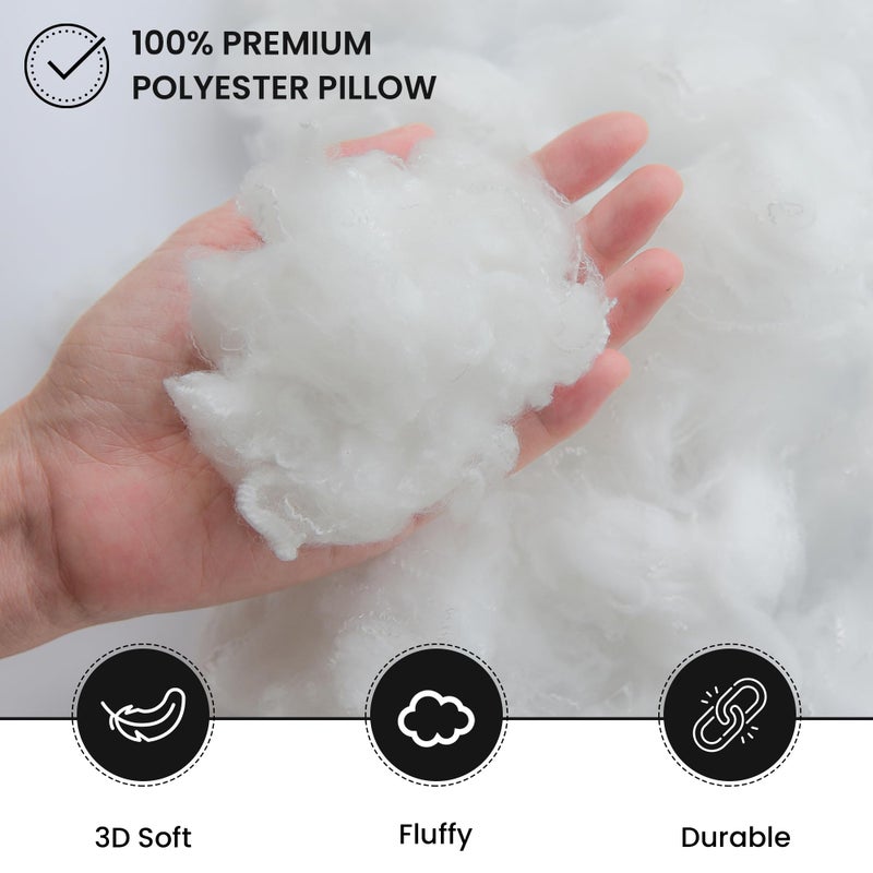Foamily وسائد فومالي 24 x 24 بوصة مضادة للحساسية، مصنوعة في الولايات المتحدة - وسادة يورو زينة للكنبة، وسادة سرير - Image 4